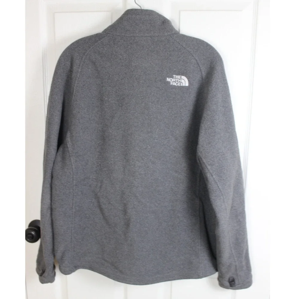 The North Face Men's Fleece Jacket Grey Full Zip Warm Outdoor Casual Size Large‎